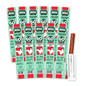Mighty Spark Nashville Hot chicken snack sticks packaging – on-the-go protein for workouts.