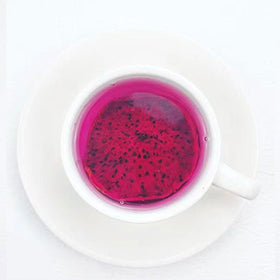 MIHUNTANG dragon fruit bits in drinks for tropical flair.