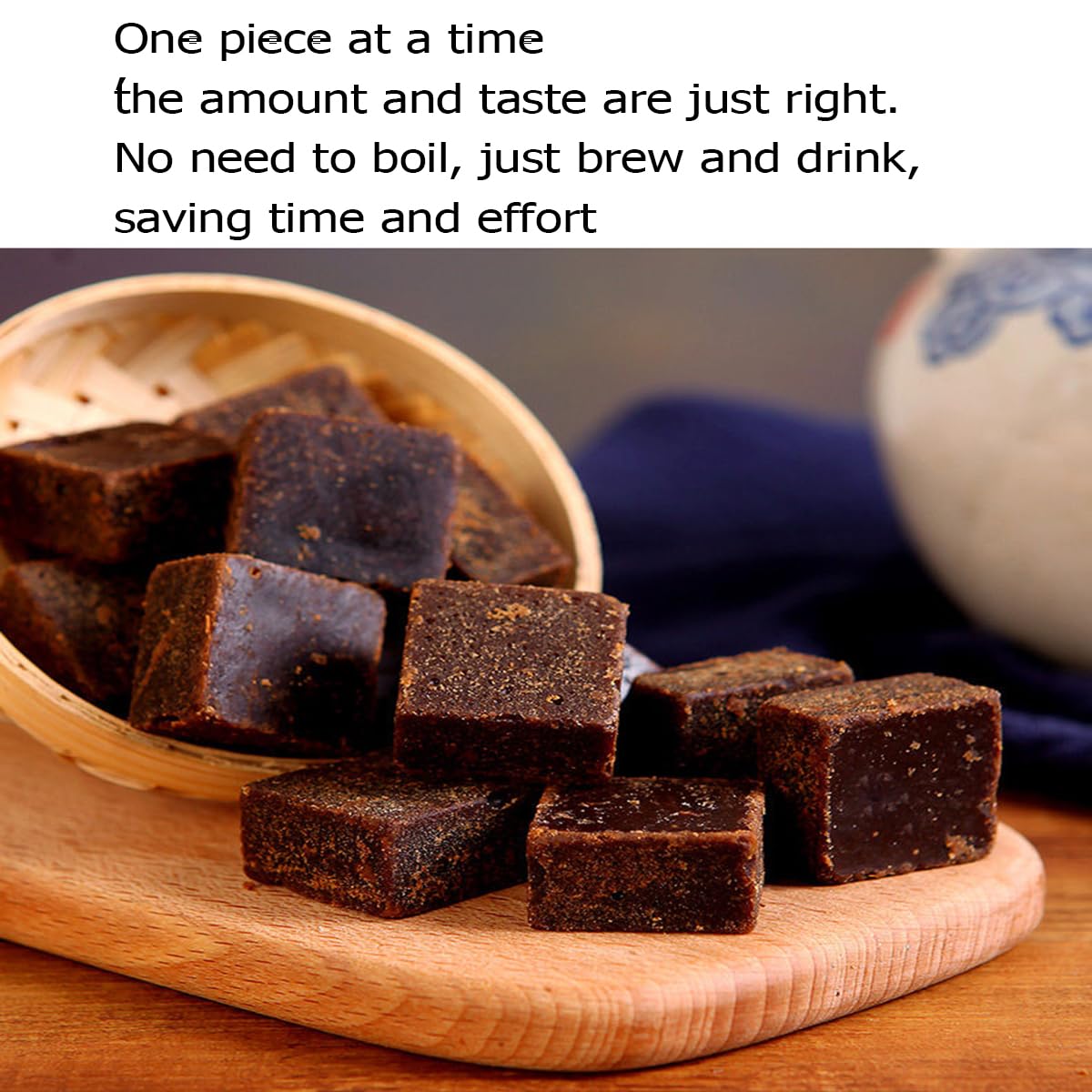 MIHUNTANG handmade sugar block showing a dense, smooth surface for convenient use.