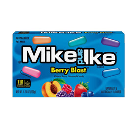 Mike and Ike Berry Blast theater box with five berry flavors for movie nights