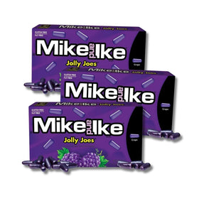Mike and Ike Jolly Joes purple candies ideal for parties and celebrations.