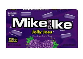 Three-pack Jolly Joes display showing grape chewy candies for on-the-go snacking.