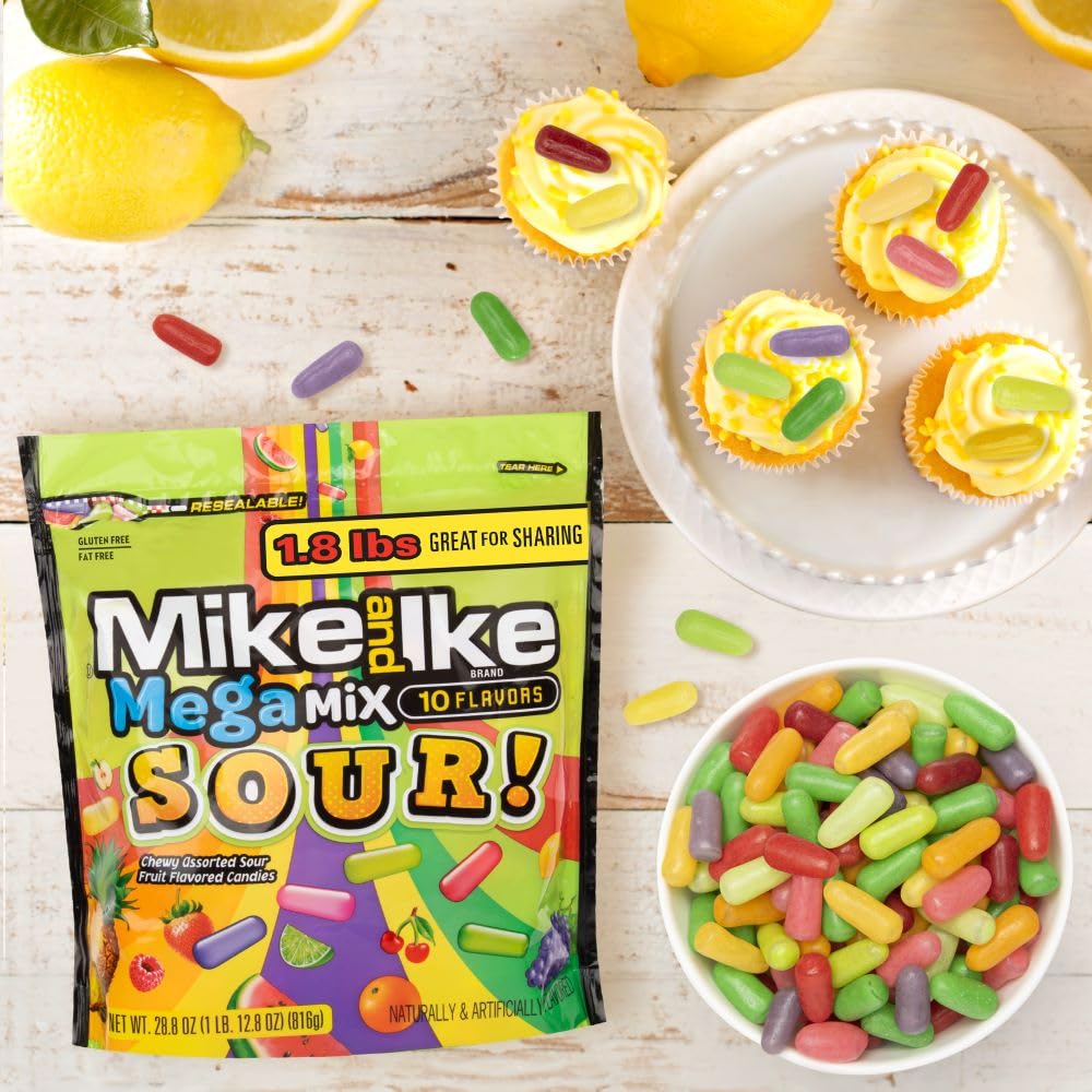 Open bag reveals chewy candies, perfect for road trips and shared moments.