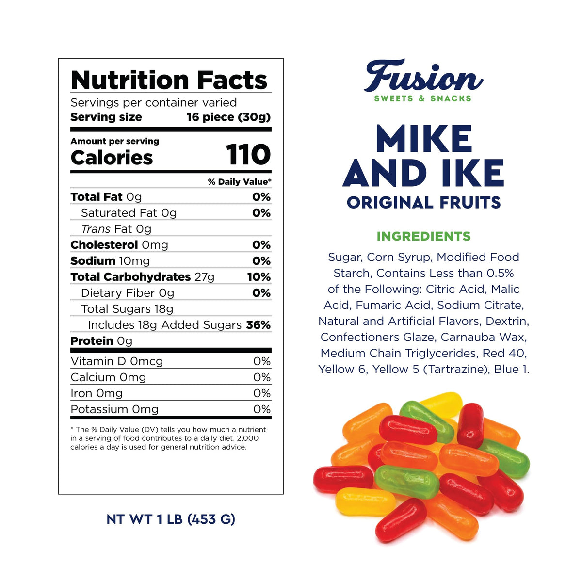 Mike and Ike Original flavors packaging, perfect for vending machines.