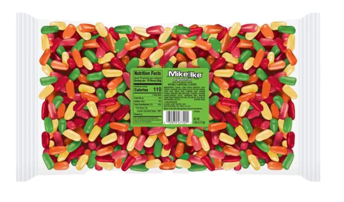MIKE AND IKE Original Fruits 5lb bag — vibrant candies for shareable snacking