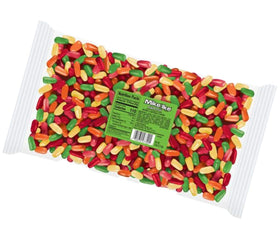 MIKE AND IKE Original Fruits serving plate setup for gatherings