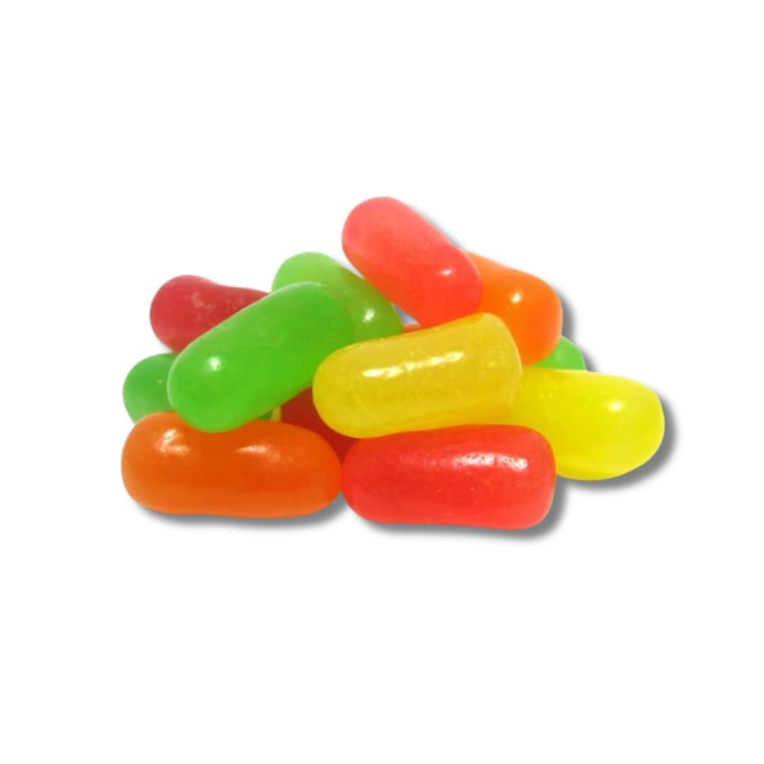 Soft chewy Mike & Ike Original Fruits texture in close-up
