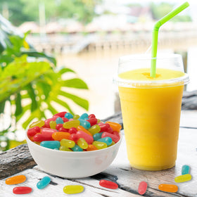 MIKE AND IKE Tropical Typhoon flavor palette with five tropical options.