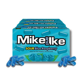 Mike & Ike Sour Blue Raspberry box for movie night snacking