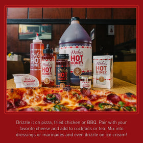 Mike's Hot Honey used in dressings and marinades for bold flavor.