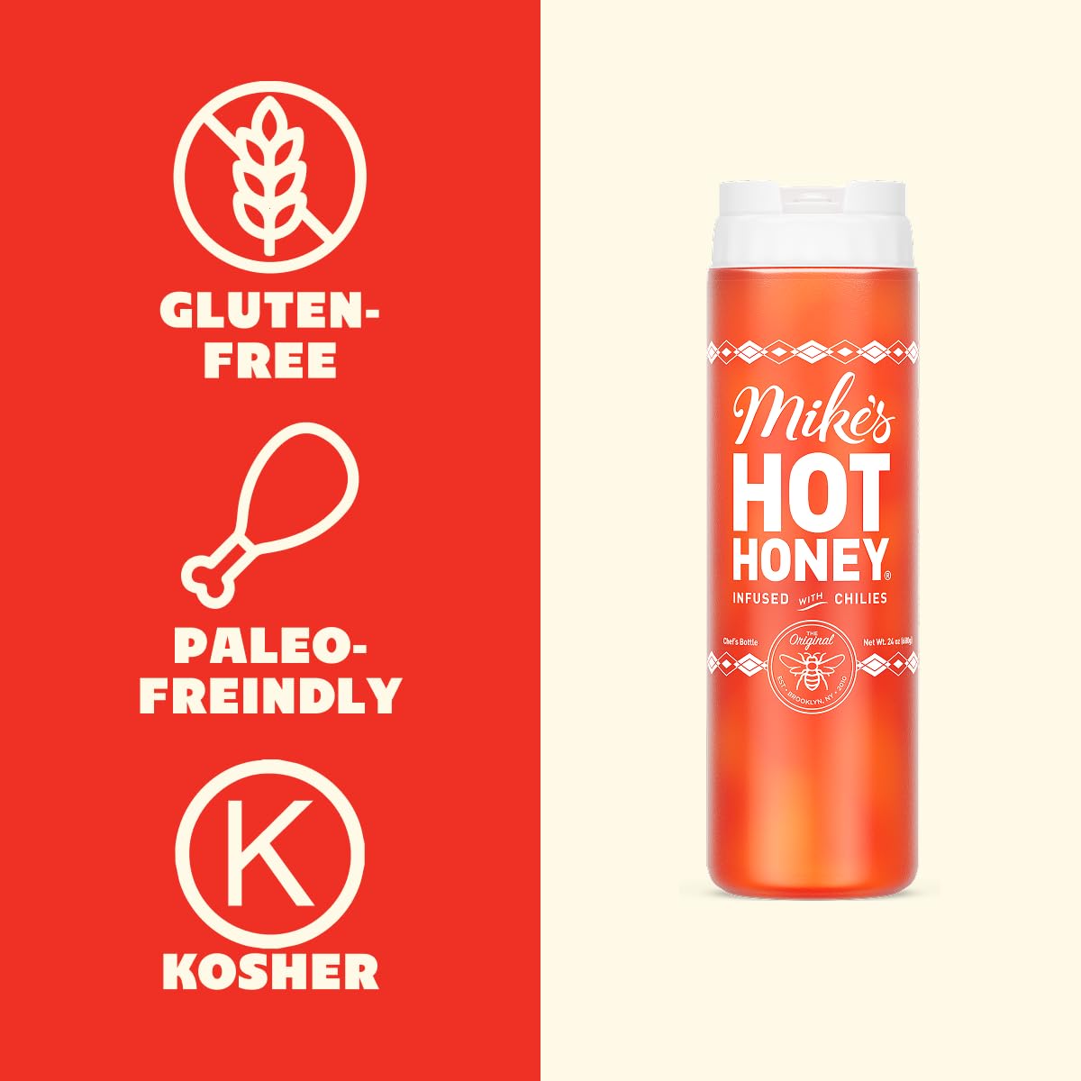 Mike's Hot Honey on fried chicken adds subtle sweetness and kick.