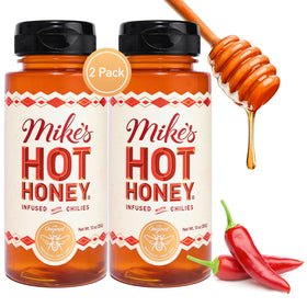 Mike's Hot Honey original 10oz bottle ready for versatile kitchen use.