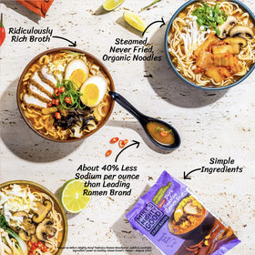 Mike's Mighty Good Craft Ramen pack-7 packaging highlights convenient, multi-pack ramen for quick meals