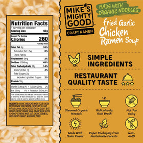 Mike's Mighty Good organic noodles closeup showcasing wholesome texture.