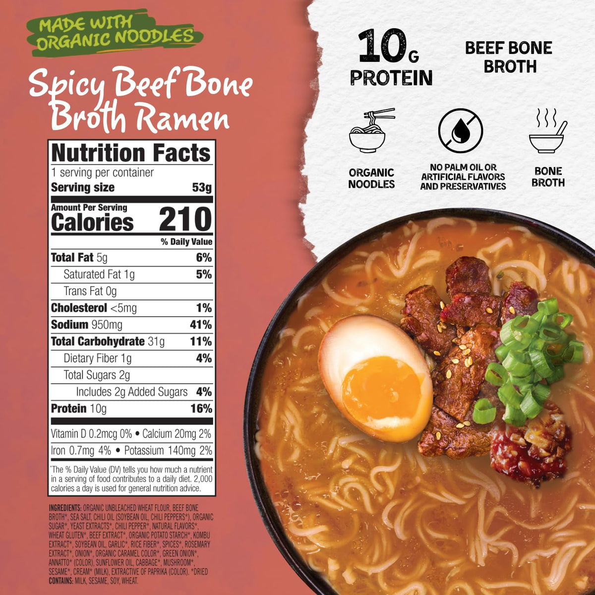 Mike's Mighty Good Spicy Beef Ramen Cup opened pack ready to pour.