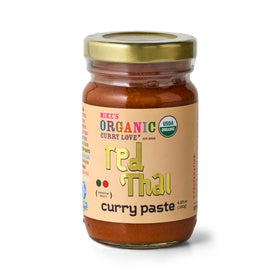 MIKE'S Organic Red Thai Curry Paste bottle for quick, authentic weeknight curry.