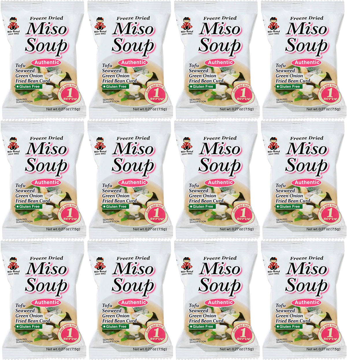 Miko Brand miso ingredients: tofu, green onion, seaweed—ready in minutes.