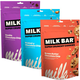 Milk Bar Super Crunchy Cookies double chocolate close-up highlighting rich chips and crispy texture
