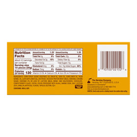 Open Milk Duds box showing chewy caramel and chocolate inside
