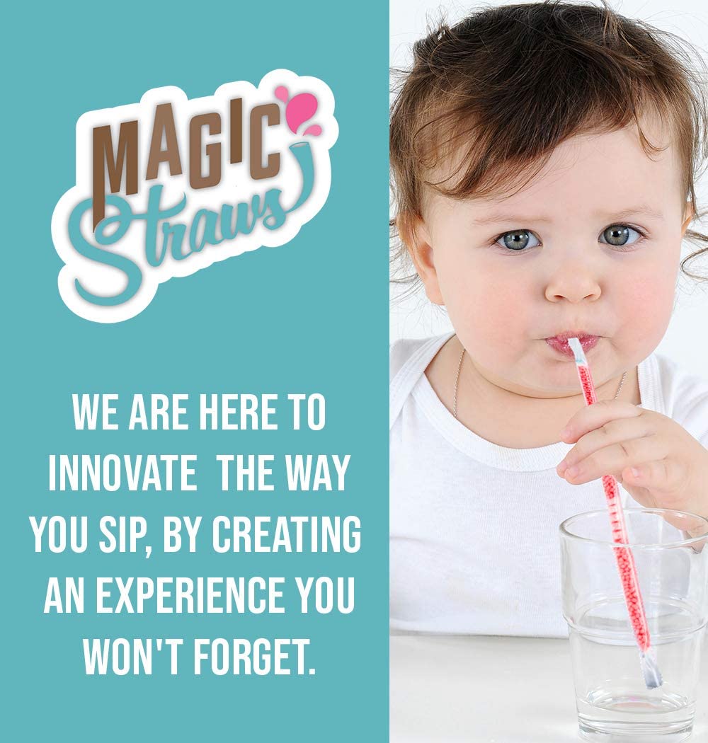 Milk Magic on-the-go straws shown, ideal for lunchboxes and travel.