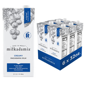 Milkadamia Macadamia Milk bottle shows creamy, lactose-free plant-based milk for daily use