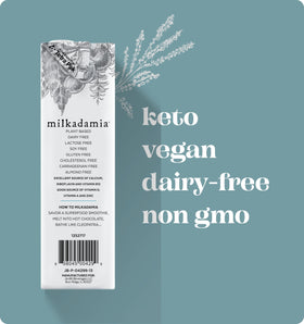 Milkadamia unsweetened macadamia milk coffee add-in for smooth, sugar-free lattes.