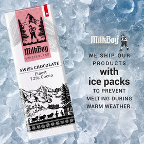 MilkBoy embossed-bar closeup showing hand-carved engraving details.