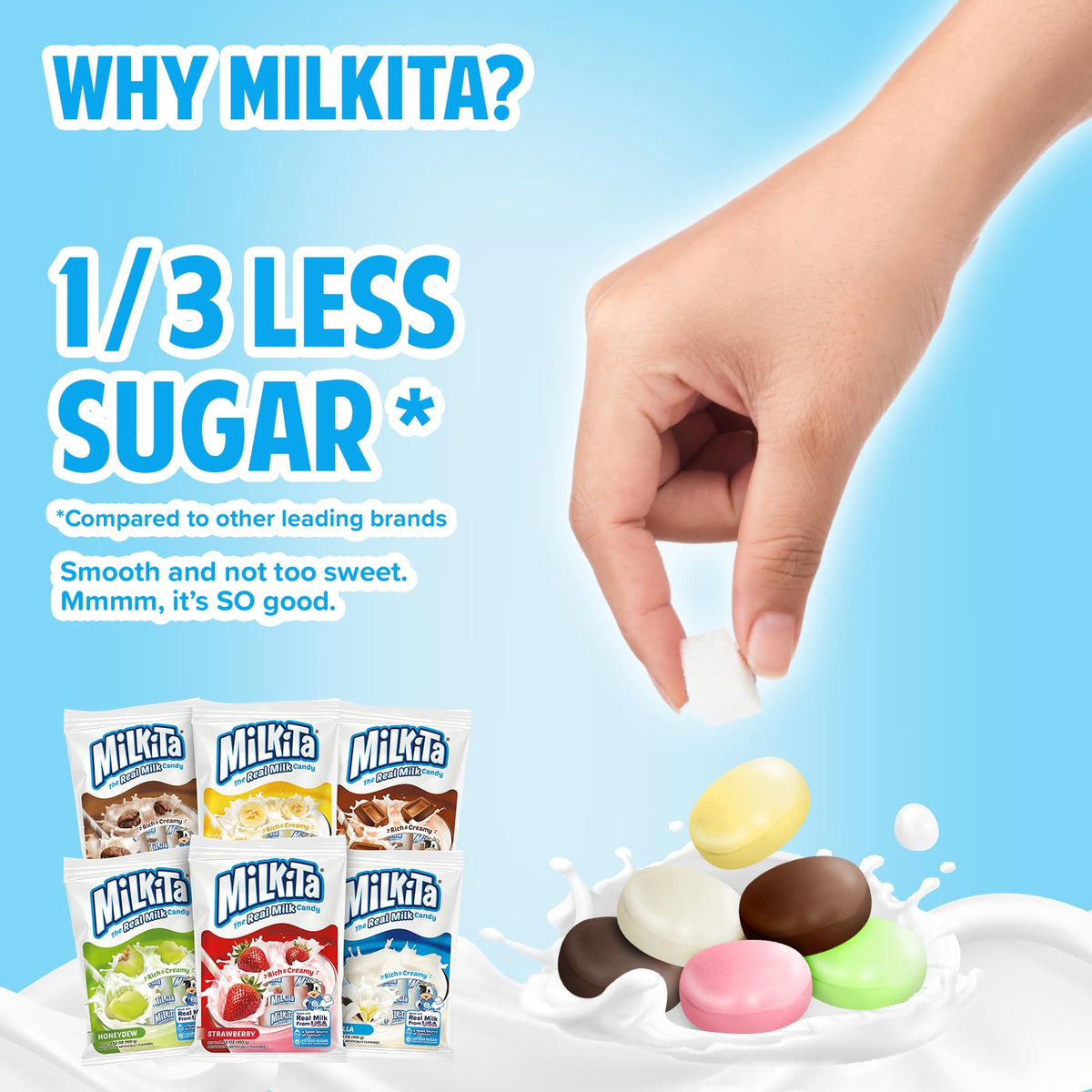 Milkita creamy texture melt cue illustrates a smooth, satisfying bite.