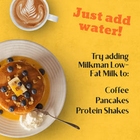 Milkman Instant Dry Milk Packets ideal for travel and camping.