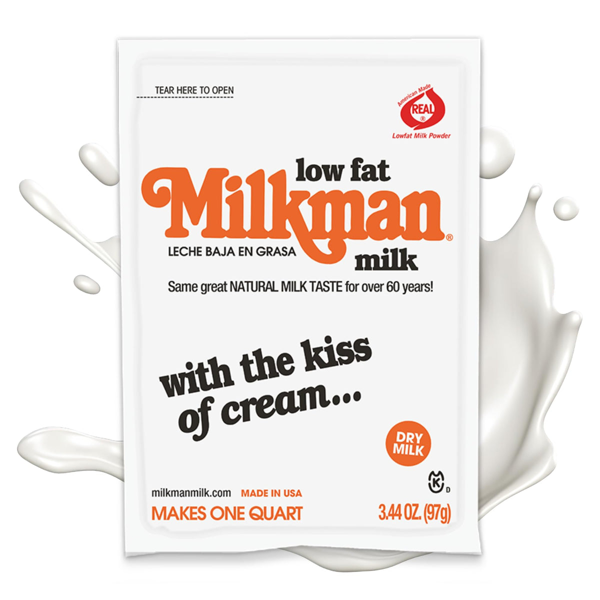 Milkman Low-Fat Milk packets for quick rehydration and on-the-go meals.