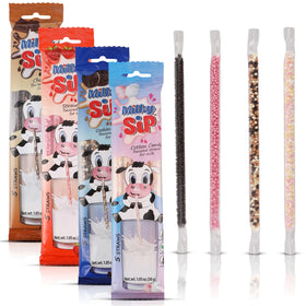 Milky Sip strawberry straw adds fruity sweetness to milk