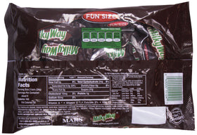 Milky Way Fun Size Snacks chocolate caramel nougat close-up highlights creamy texture and indulgence.