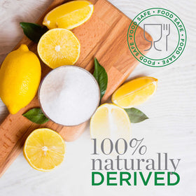 Milliard citric acid bath bomb ingredient showcasing fizzing effect.