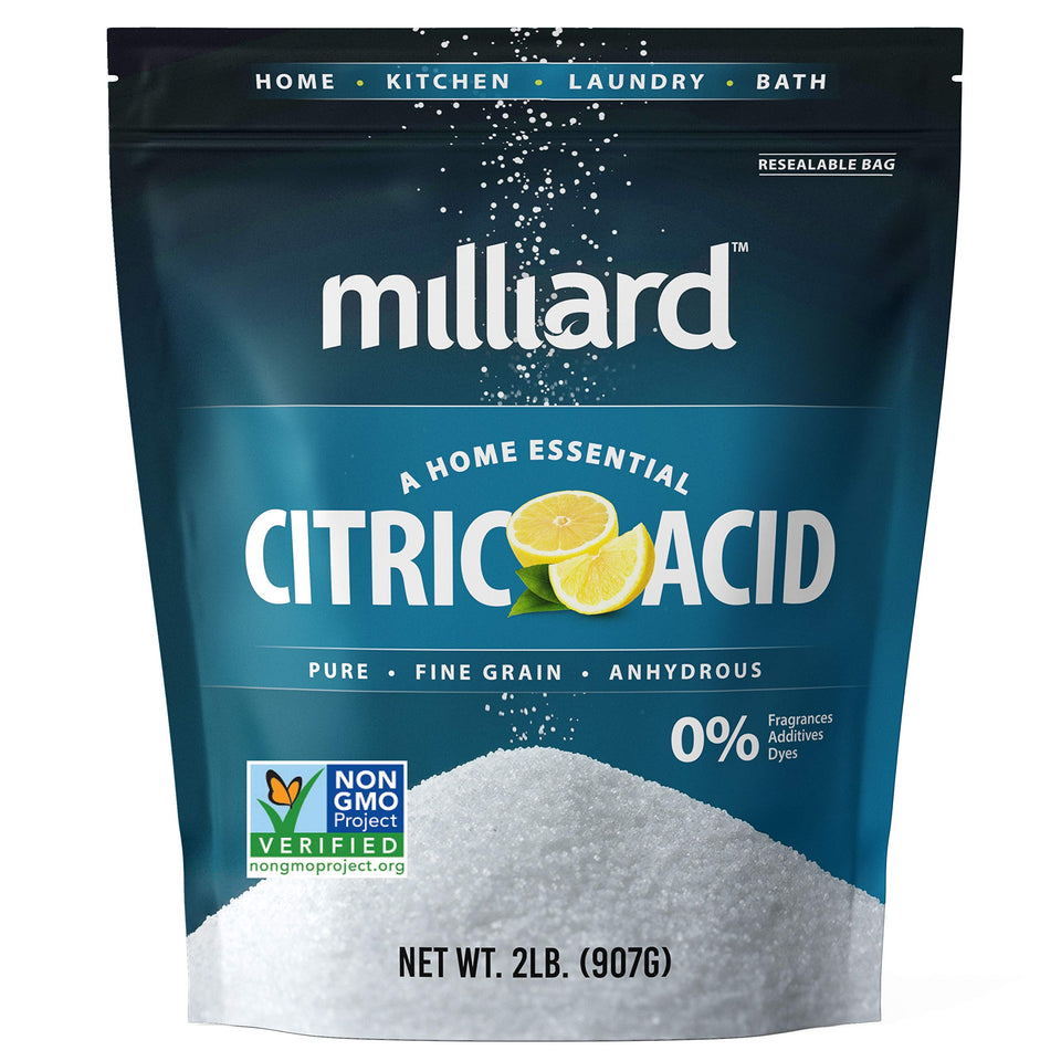 Milliard Citric Acid Powder 2lb bag for bulk kitchen use and preservation