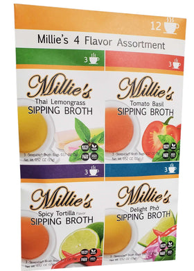 Millie's Sipping Broth steepable vegetable broth bag for easy cozy mug moments