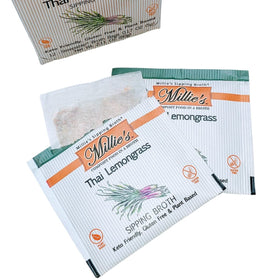 Millie's Sipping Broth vegan keto gluten-free label signals dietary versatility