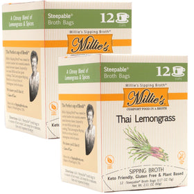 Millie's Sipping Broth vegetable broth bag for a quick vegan base
