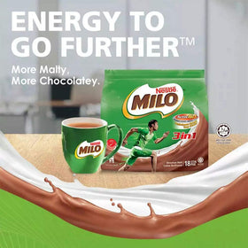 MILO rich chocolatey malty flavor in a convenient sachet