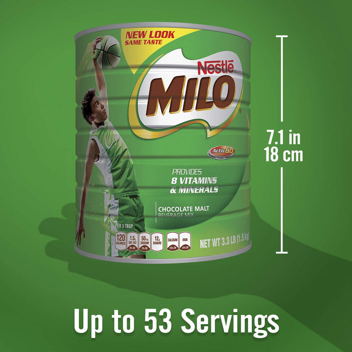 Glass of MILO with steam inviting cocoa aroma