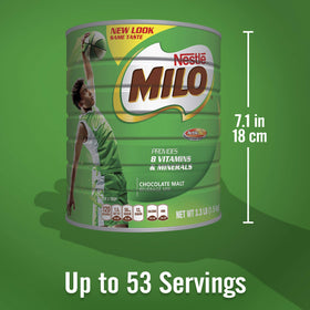 Glass of MILO with steam inviting cocoa aroma