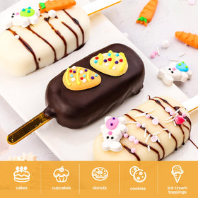 Milovin carrot cake decorations brighten desserts with playful detail