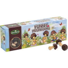 Miltonas mini mushroom cookie box highlights bite-sized indulgence for celebrations.