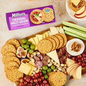Milton's Craft Bakers herb-seasoned crackers with visible seeds and grains