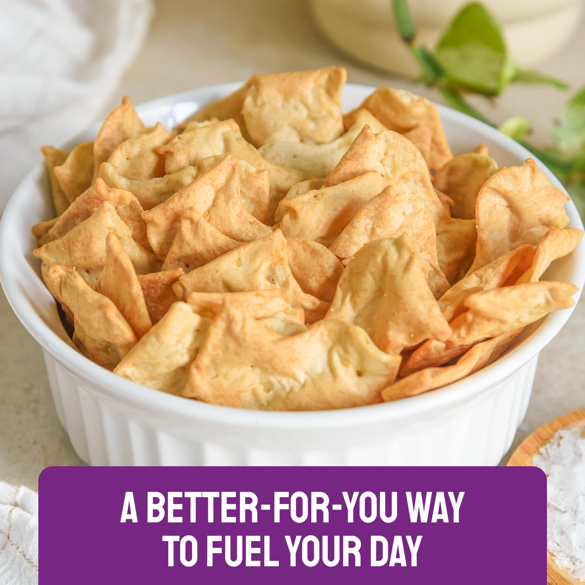 Milton's Protein Crackers pair with dips for quick protein and flavor.