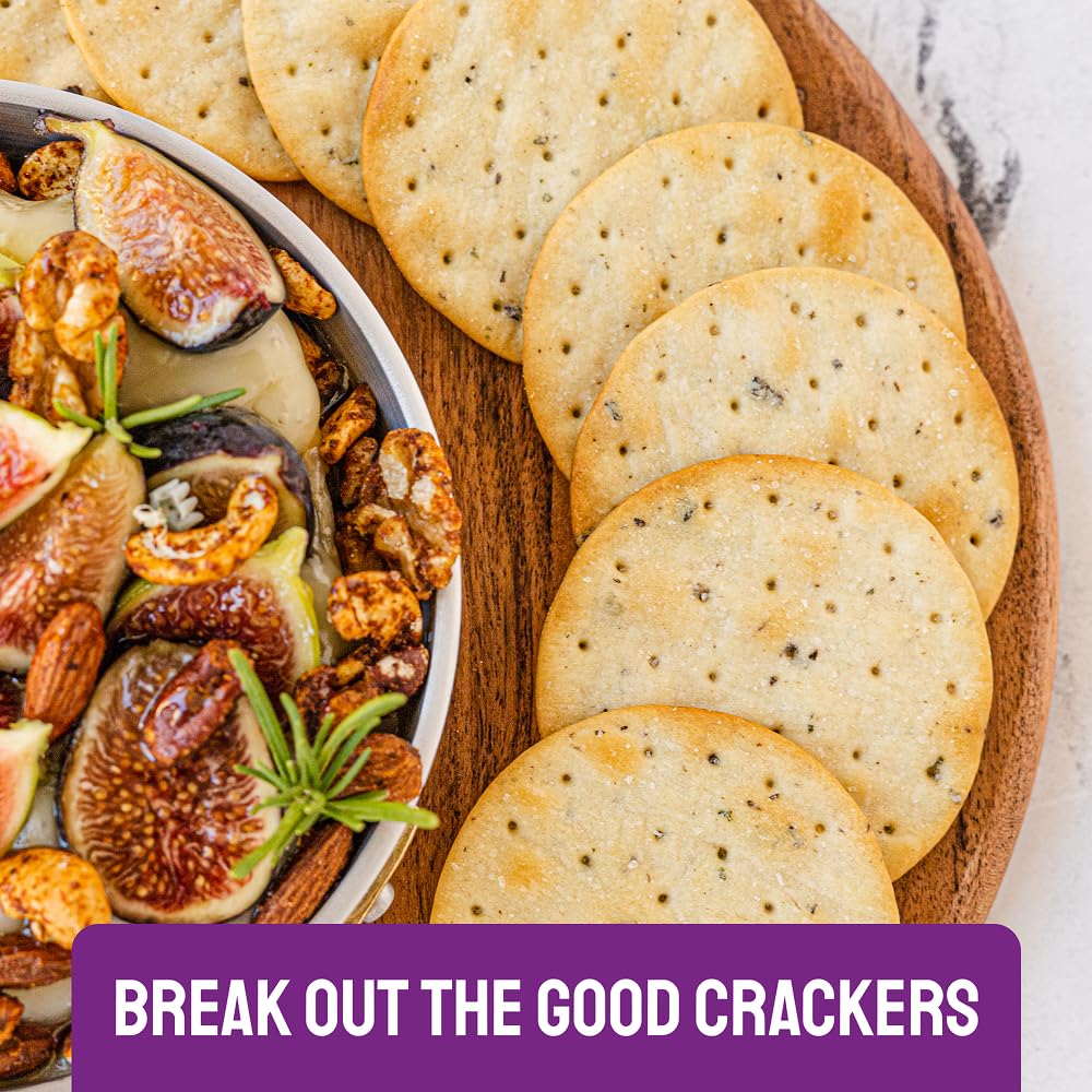 Milton's Gourmet Crackers entertaining platter with variety elevates any party snack.