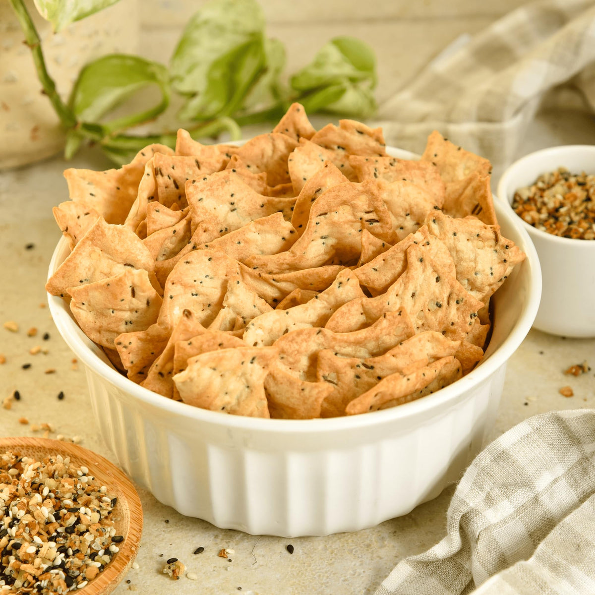 Milton's Protein Crackers Everything dip-ready for hummus or salsa