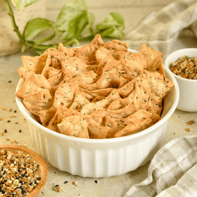 Milton's Protein Crackers Everything dip-ready for hummus or salsa