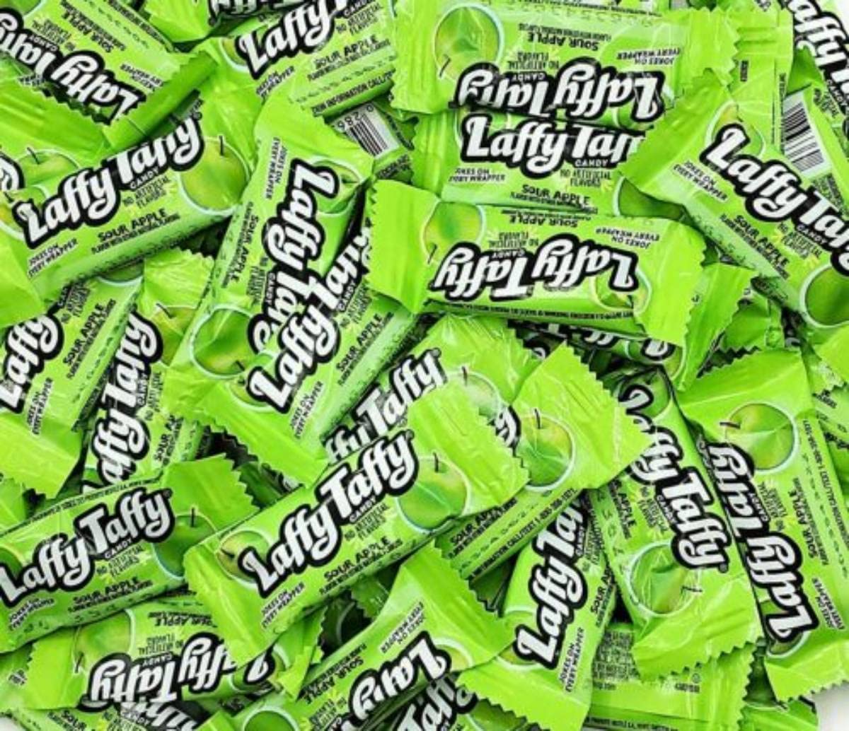 MIMA MIMA Laffee Taffy assorted flavors bulk wrapped for sharing at events.