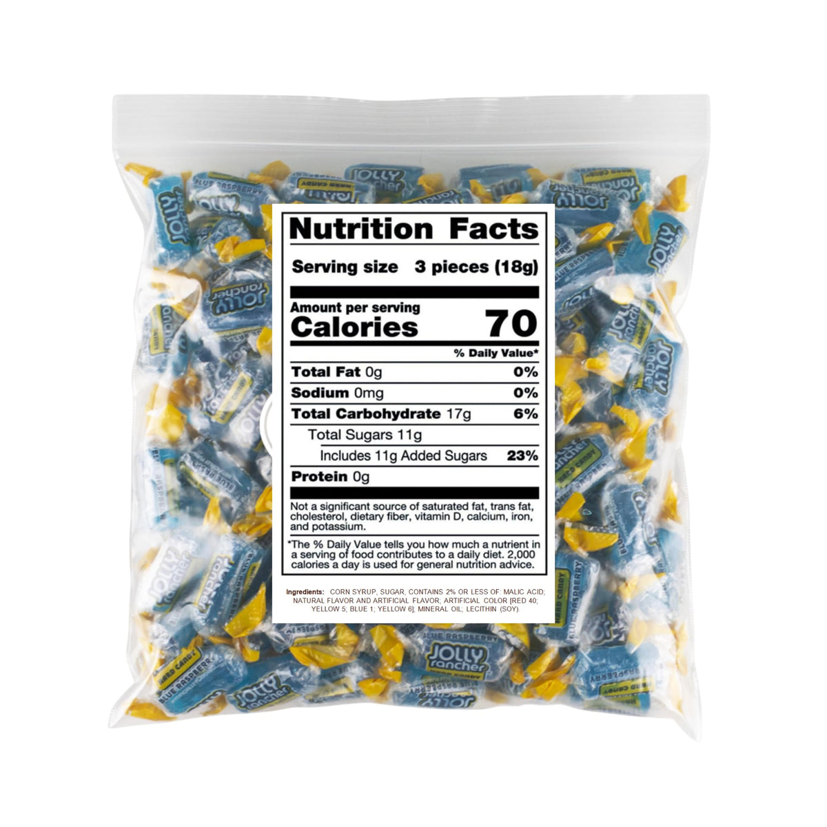 MIMA MIMA bulk blue raspberry candies in packaging for sharing