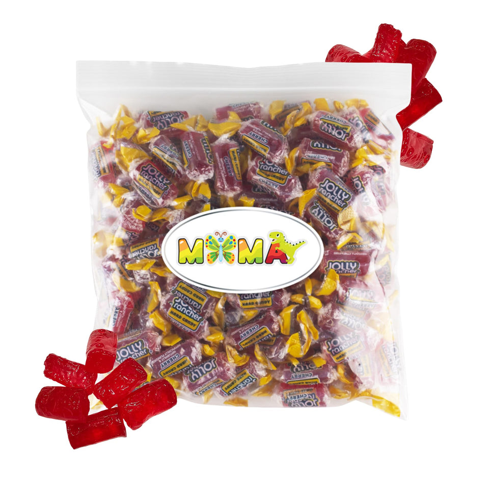 Mima Mima bulk cherry hard candy pack showcases individually wrapped treats for party favors and gifts